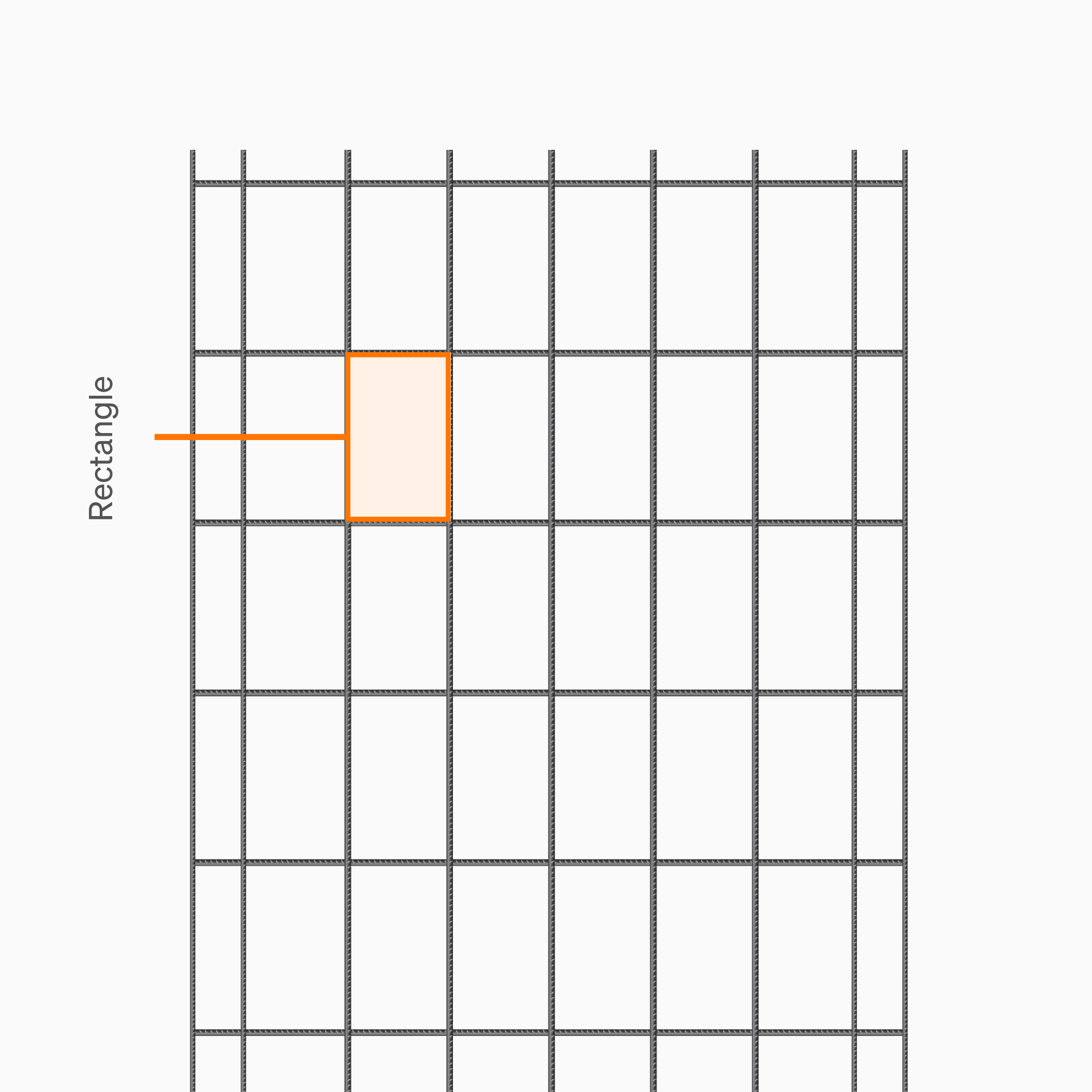rectangle mesh sizes